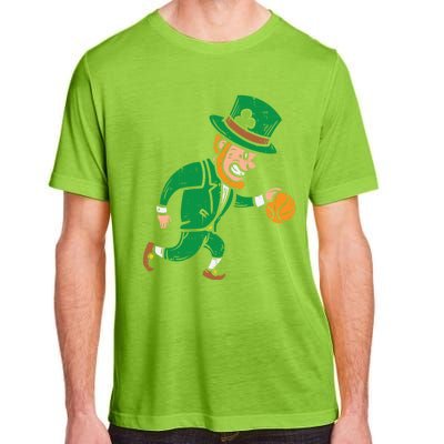 Leprechaun Basketball St Patricks Day Sport Gift Adult ChromaSoft Performance T-Shirt