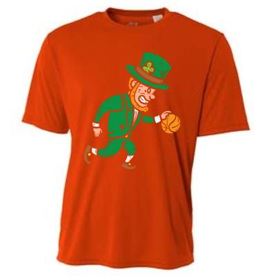 Leprechaun Basketball St Patricks Day Sport Gift Cooling Performance Crew T-Shirt