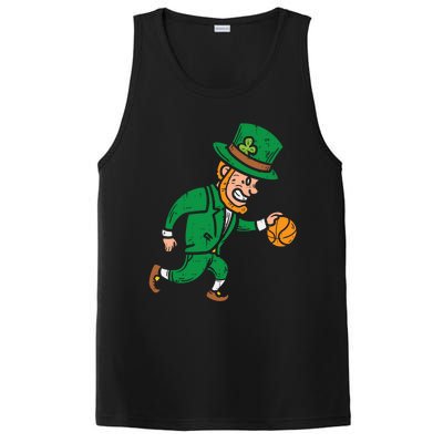 Leprechaun Basketball St Patricks Day Sport Gift PosiCharge Competitor Tank