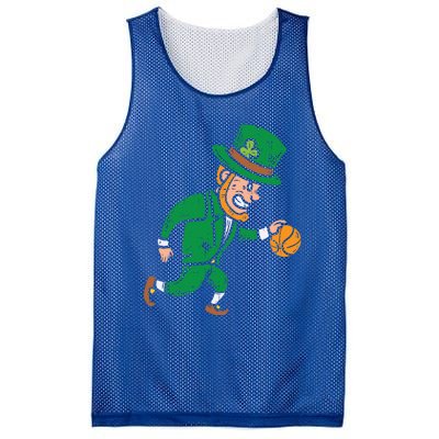 Leprechaun Basketball St Patricks Day Sport Gift Mesh Reversible Basketball Jersey Tank