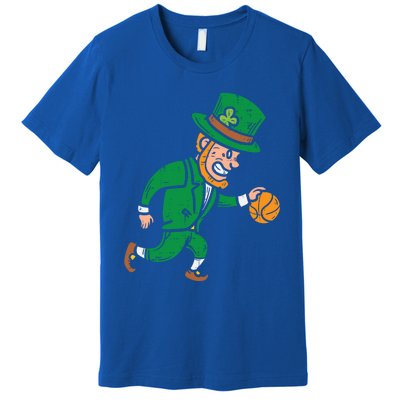 Leprechaun Basketball St Patricks Day Sport Gift Premium T-Shirt