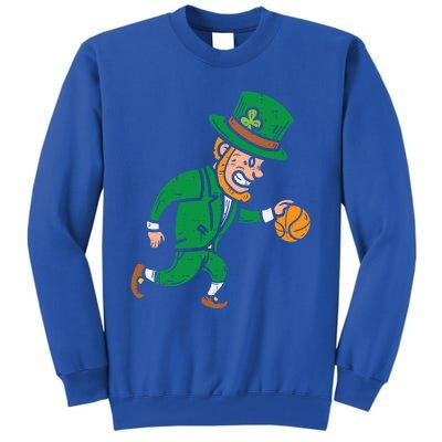 Leprechaun Basketball St Patricks Day Sport Gift Tall Sweatshirt