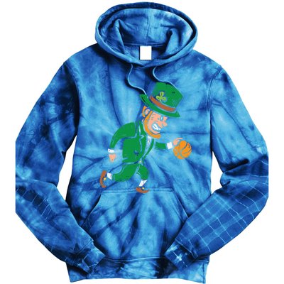 Leprechaun Basketball St Patricks Day Sport Gift Tie Dye Hoodie