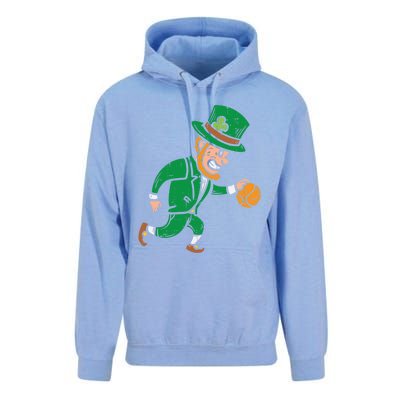 Leprechaun Basketball St Patricks Day Sport Gift Unisex Surf Hoodie