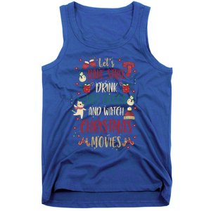 Let's Bake Stuff Hot Cocoa Watch Christmas Movies Gift Great Gift Tank Top