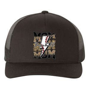 Leopard Baseball Softball Lightning Mom Retro Mother's Day Yupoong Adult 5-Panel Trucker Hat