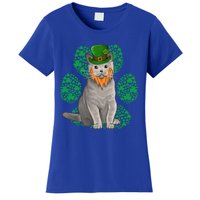 Leprechaun British Shorthair St Patricks Day Shamrock Paw Great Gift Women's T-Shirt