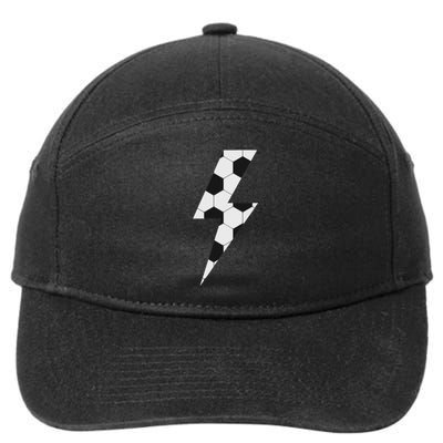 Lightning Bolt Soccer 7-Panel Snapback Hat