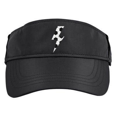 Lightning Bolt Soccer Adult Drive Performance Visor