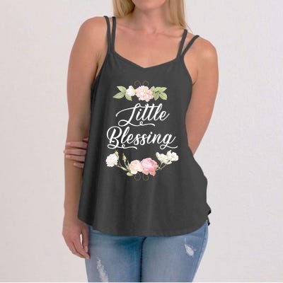 Little Blessing Son Daughter Newborn Family Gift Women's Strappy Tank