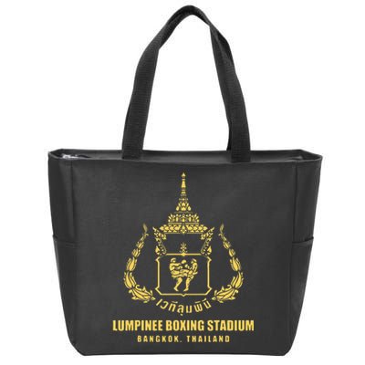 Lumpinee Boxing Stadium Bangkok Thailand Muay Thai Boxing Zip Tote Bag