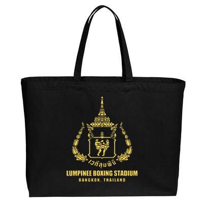 Lumpinee Boxing Stadium Bangkok Thailand Muay Thai Boxing Cotton Canvas Jumbo Tote