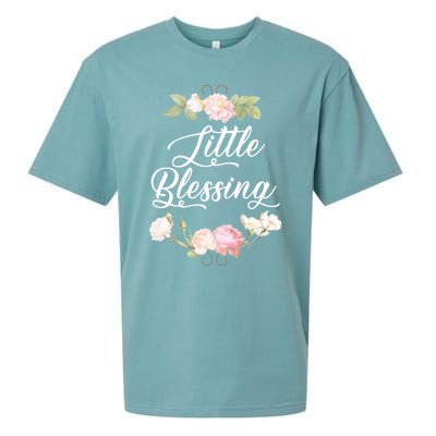 Little Blessing Son Daughter Newborn Family Gift Sueded Cloud Jersey T-Shirt