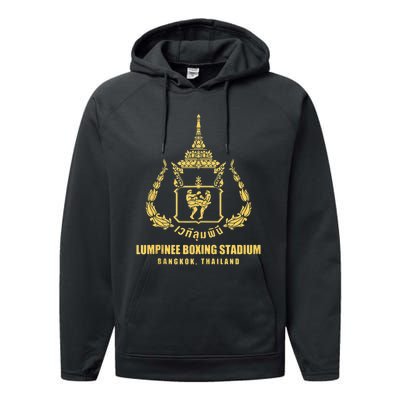 Lumpinee Boxing Stadium Bangkok Thailand Muay Thai Boxing Performance Fleece Hoodie