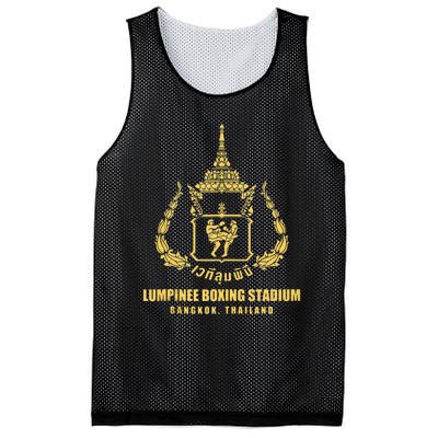 Lumpinee Boxing Stadium Bangkok Thailand Muay Thai Boxing Mesh Reversible Basketball Jersey Tank