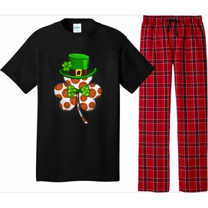 Leprechaun Basketball Shamrock St Patricks Day Irish Gift Pajama Set