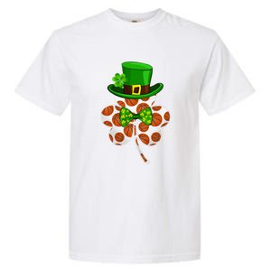 Leprechaun Basketball Shamrock St Patricks Day Irish Gift Garment-Dyed Heavyweight T-Shirt