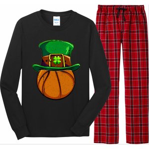 Leprechaun Basketball Shamrock St Patricks Day Irish Gift Cool Gift Long Sleeve Pajama Set