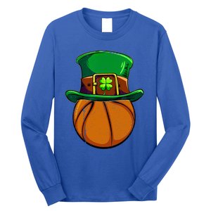 Leprechaun Basketball Shamrock St Patricks Day Irish Gift Cool Gift Long Sleeve Shirt