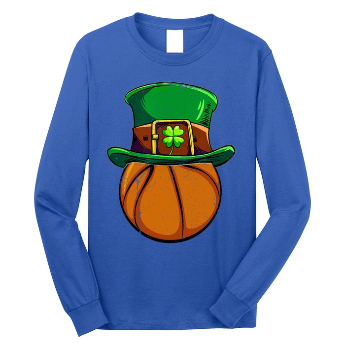 Leprechaun Basketball Shamrock St Patricks Day Irish Gift Cool Gift Long Sleeve Shirt