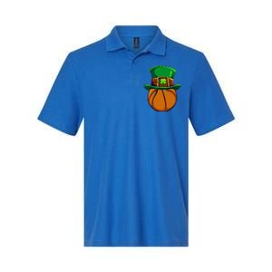 Leprechaun Basketball Shamrock St Patricks Day Irish Gift Cool Gift Softstyle Adult Sport Polo