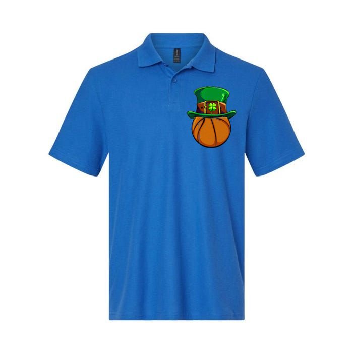 Leprechaun Basketball Shamrock St Patricks Day Irish Gift Cool Gift Softstyle Adult Sport Polo