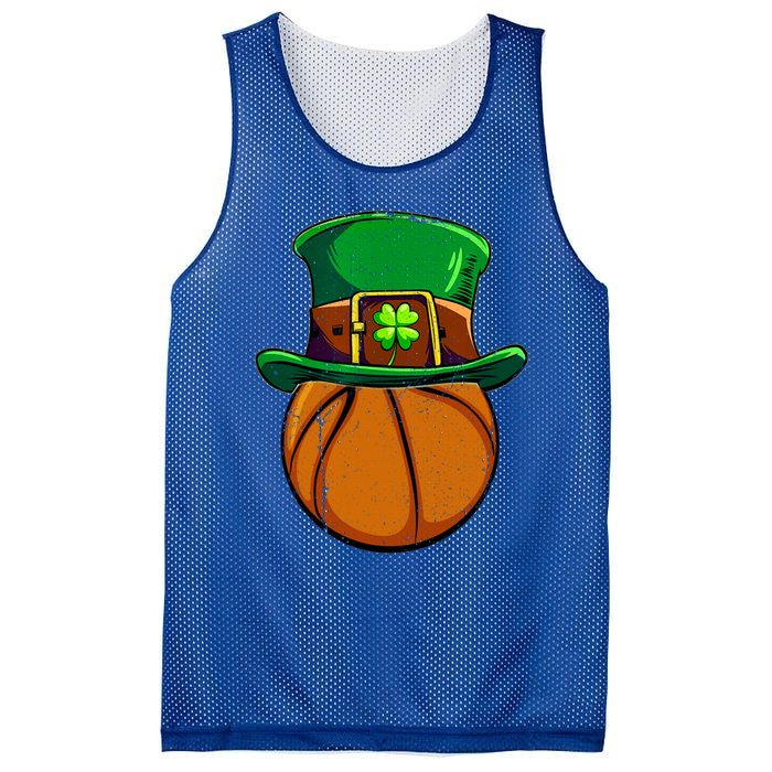 Leprechaun Basketball Shamrock St Patricks Day Irish Gift Cool Gift Mesh Reversible Basketball Jersey Tank