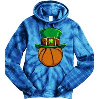 Leprechaun Basketball Shamrock St Patricks Day Irish Gift Cool Gift Tie Dye Hoodie