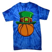 Leprechaun Basketball Shamrock St Patricks Day Irish Gift Cool Gift Tie-Dye T-Shirt