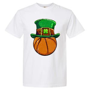 Leprechaun Basketball Shamrock St Patricks Day Irish Gift Cool Gift Garment-Dyed Heavyweight T-Shirt