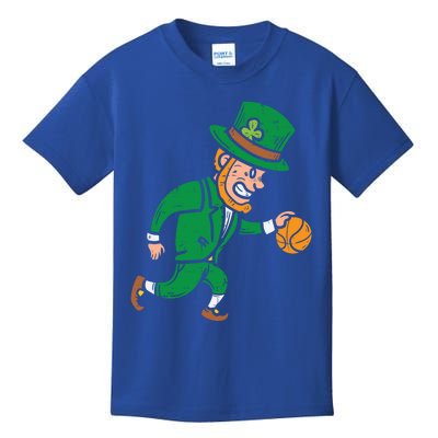 Leprechaun Basketball St Patricks Day Sport Gift Meaningful Gift Kids T-Shirt