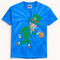 Leprechaun Basketball St Patricks Day Sport Gift Meaningful Gift Kids Tie-Dye T-Shirt