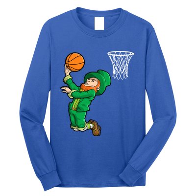 Leprechaun Basketball St Patricks Day Irish Slam Dunk Sports Meaningful Gift Long Sleeve Shirt