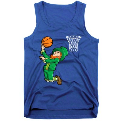 Leprechaun Basketball St Patricks Day Irish Slam Dunk Sports Meaningful Gift Tank Top