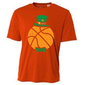 Leprechaun Basketball St Patricks Day Sports Gift Cooling Performance Crew T-Shirt