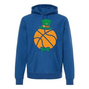 Leprechaun Basketball St Patricks Day Sports Gift Premium Hoodie