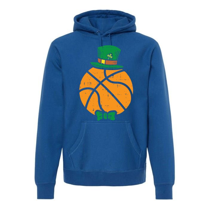 Leprechaun Basketball St Patricks Day Sports Gift Premium Hoodie