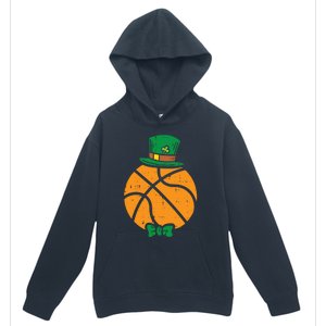 Leprechaun Basketball St Patricks Day Sports Gift Urban Pullover Hoodie