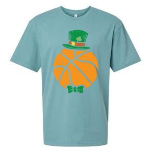 Leprechaun Basketball St Patricks Day Sports Gift Sueded Cloud Jersey T-Shirt