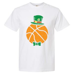 Leprechaun Basketball St Patricks Day Sports Gift Garment-Dyed Heavyweight T-Shirt