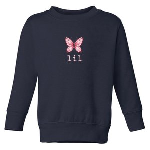 Little Butterfly Sorority Reveal Big Little For Lil Sister Toddler Sweatshirt