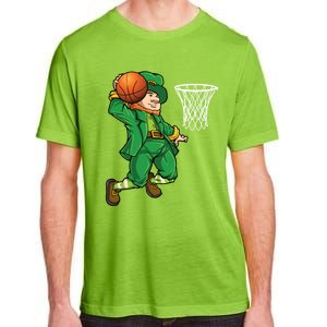 Leprechaun Basketball St Patricks Day Sports Gift Adult ChromaSoft Performance T-Shirt