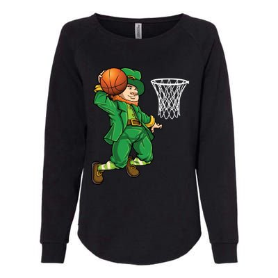 Leprechaun Basketball St Patricks Day Sports Gift Womens California Wash Sweatshirt