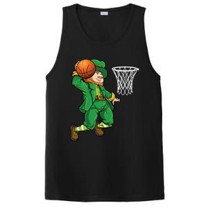 Leprechaun Basketball St Patricks Day Sports Gift PosiCharge Competitor Tank