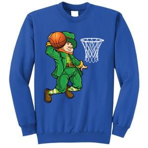 Leprechaun Basketball St Patricks Day Sports Gift Sweatshirt