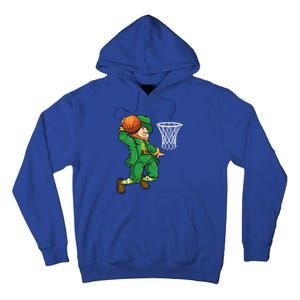 Leprechaun Basketball St Patricks Day Sports Gift Tall Hoodie