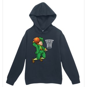 Leprechaun Basketball St Patricks Day Sports Gift Urban Pullover Hoodie