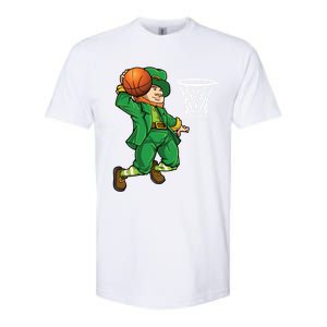 Leprechaun Basketball St Patricks Day Sports Gift Softstyle CVC T-Shirt