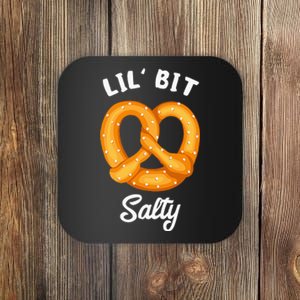 Lil Bit Salty Soft Pretzel Baked Pastry German Cuisine Coaster