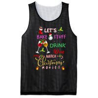 LetS Bake Stuff Drink Wine And Watch Christmas Movies Mesh Reversible Basketball Jersey Tank